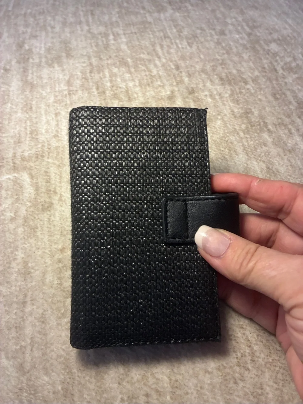 Simply Vera Vera Wang Black Textured‎ Wallet